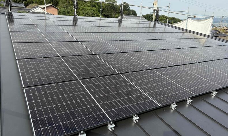 画像11935：【鞍手町・平屋】太陽光パネルの施工が完了しました！