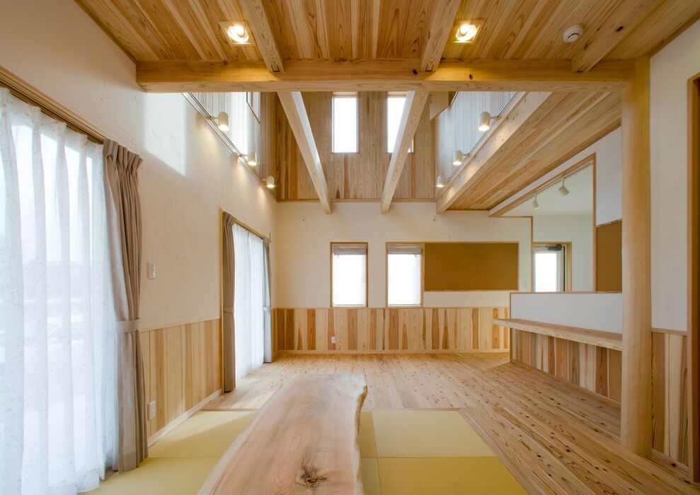 画像3194：【岡垣町】吹き抜けとオープンな階段の注文住宅