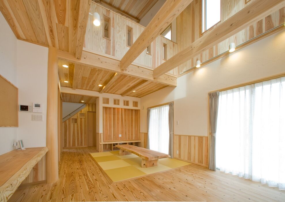 画像3195：【岡垣町】吹き抜けとオープンな階段の注文住宅