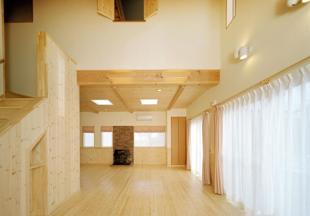 画像3375：【岡垣町】吹き抜けとオープンな階段の注文住宅