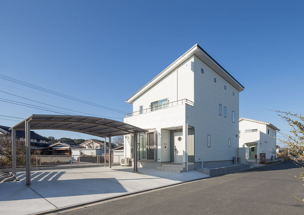 画像3524：【岡垣町】吹き抜けとオープンな階段の注文住宅